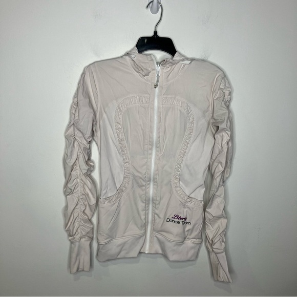 Lululemon‎ dance studio jacket full zip ivory casual womens size 6 - Picture 2 of 12